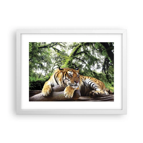 Poster în ramă albă - Cu respect - 40x30 cm