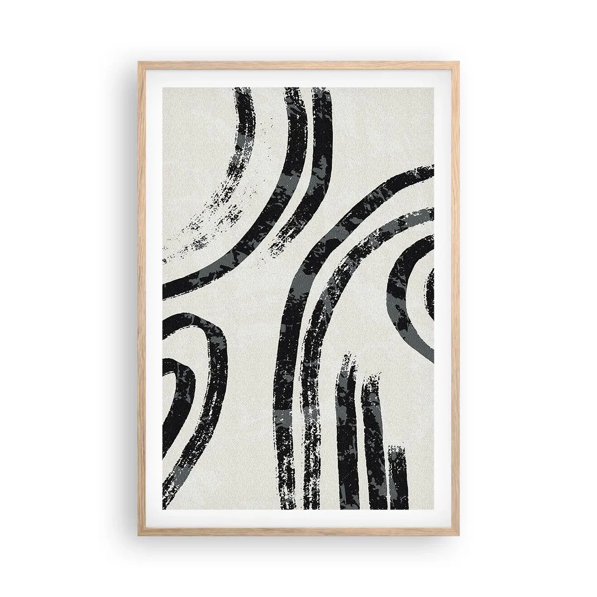 Poster în ramă de stejar deschis - Pe jumătate oprit - 61x91 cm