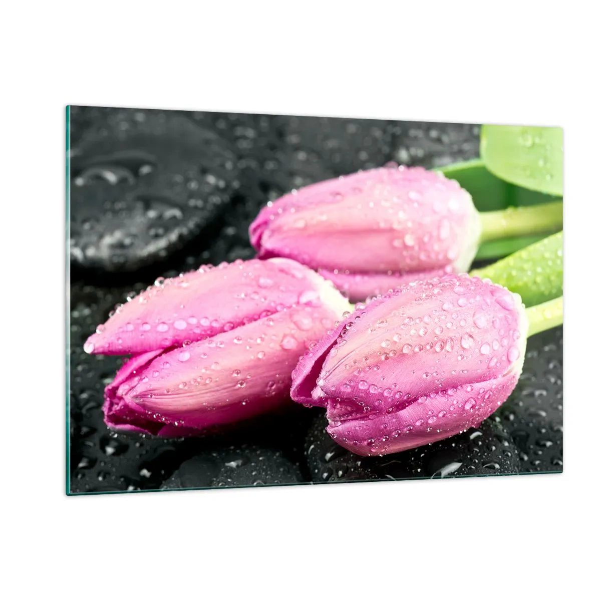 Tablou pe sticlă - Pe piatră neagră - 120x80 cm