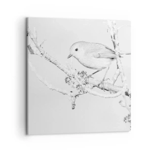 Tablou pe pânză - Dimineață de iarnă - 50x50 cm