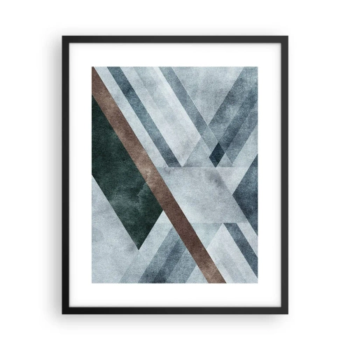Poster în ramă neagră - Eleganța sofisticată a geometriei - 40x50 cm