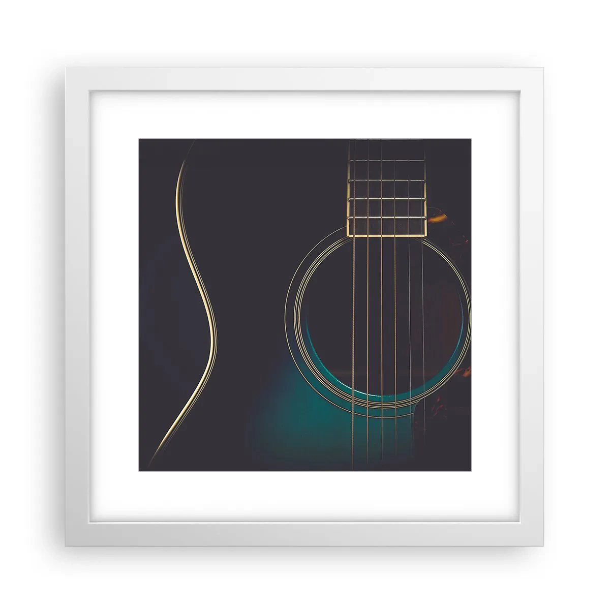 Poster în ramă albă - O clipă înainte de a suna - 30x30 cm