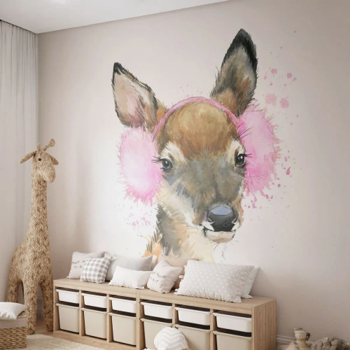 Tapet Premium Canvas - Și gerul nu mai este înfricoșător - Pentru copii, Icre, Grafică - 250x175 cm