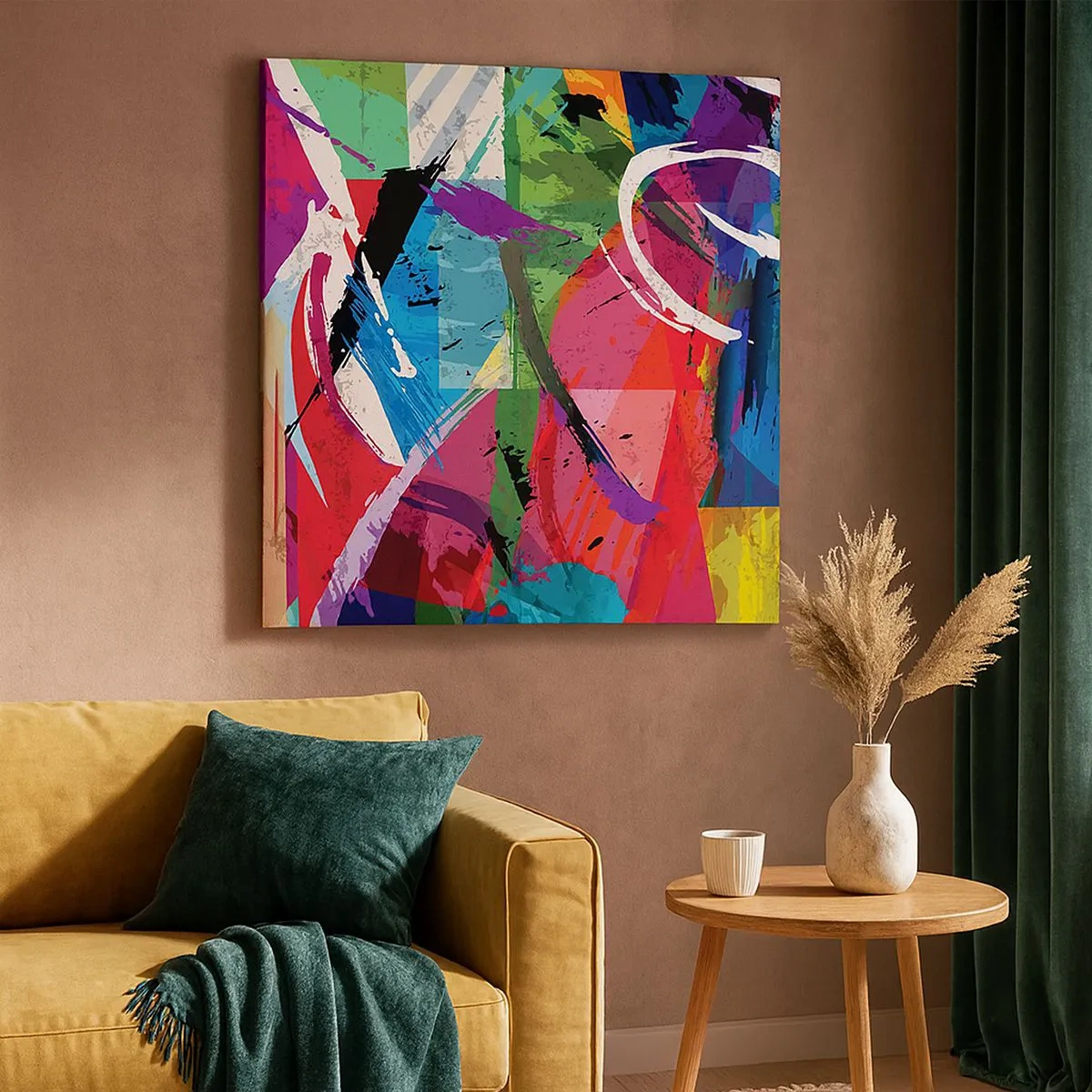 Tablou pe pânză - Rapid, vioi și plin de viață - 30x30 cm