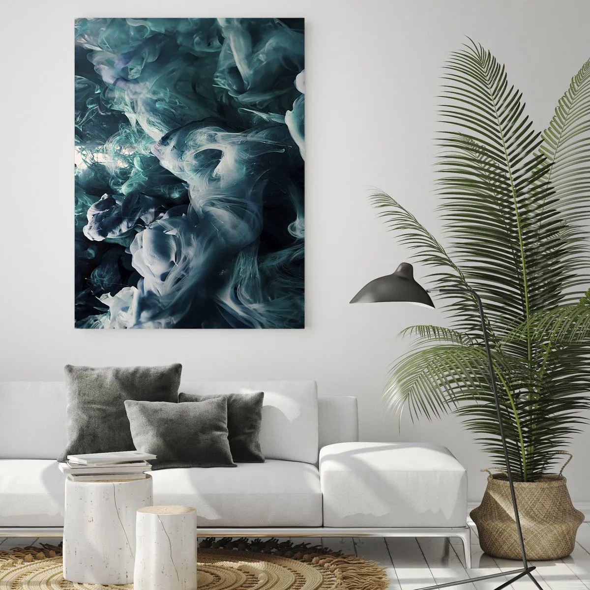 Tablou pe sticlă - Mișcarea culorilor - 80x120 cm