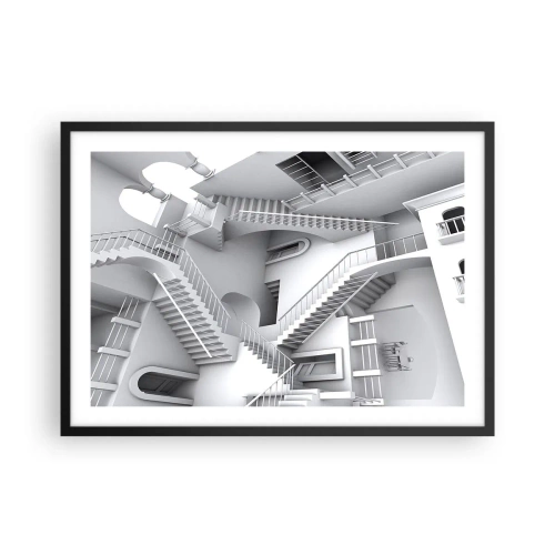 Poster în ramă neagră - Paradoxurile spațiului - 70x50 cm
