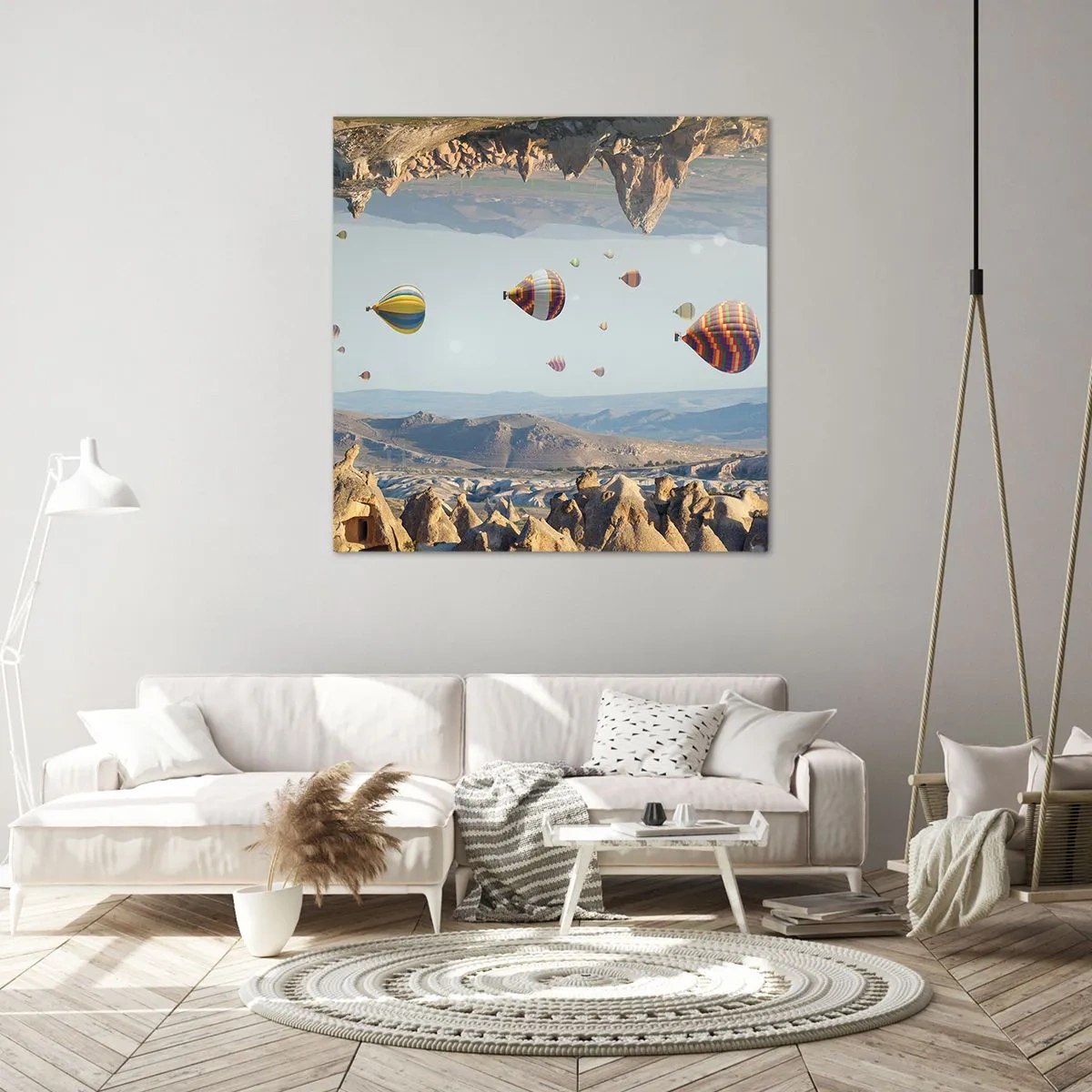 Tablou pe pânză - Orice este posibil aici - 40x40 cm