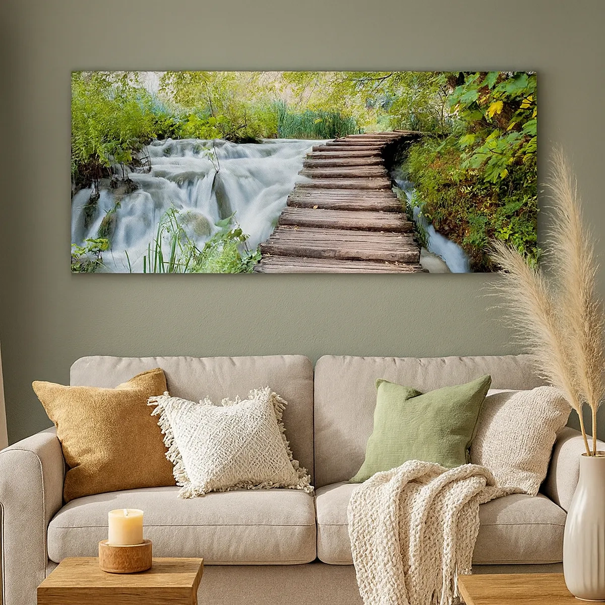 Tablou pe pânză - Nu este deloc o apă liniștită - 30x30 cm