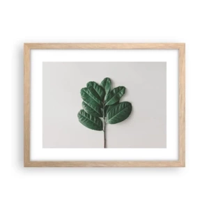 Poster în ramă de stejar deschis - Desenul naturii însăși - 40x30 cm