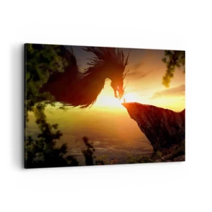 Tablou pe pânză - Vânător de dragoni - 120x80 cm