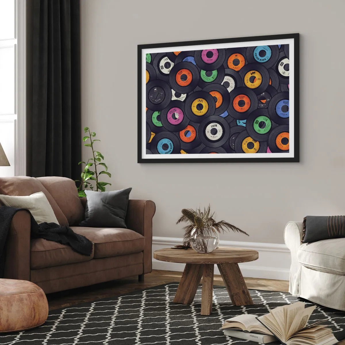 Poster în ramă neagră - Culorile clasicilor - 70x50 cm