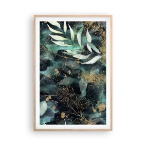 Poster în ramă de stejar deschis - Grădina fermecată - 61x91 cm