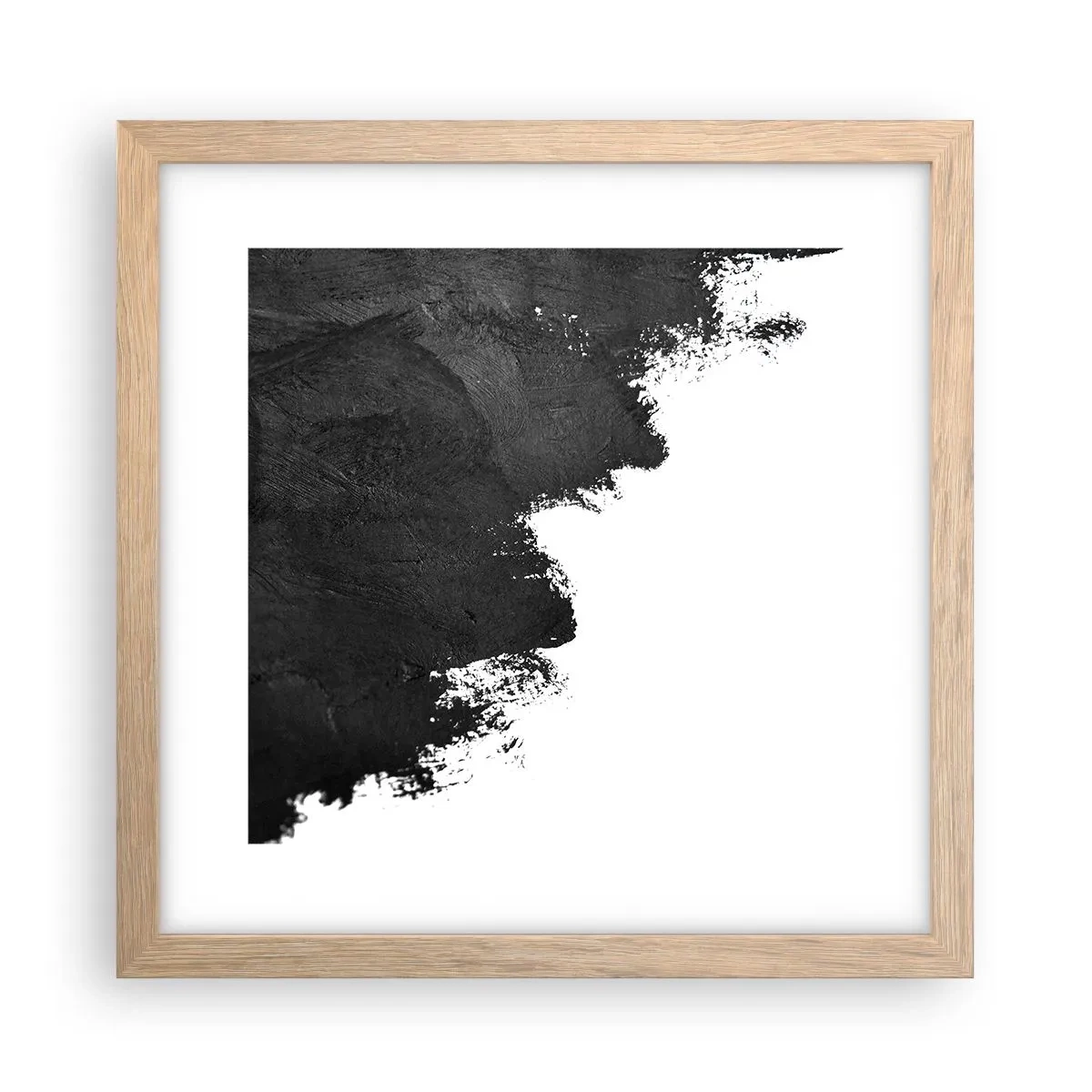 Poster în ramă de stejar deschis - Elemente: pământ - 30x30 cm