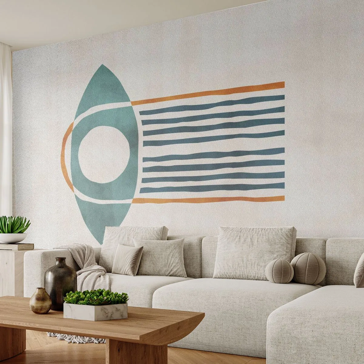 Tapet Standard Eco - Semne și ritualuri - Boho, Ochi, Minimalism - 500x350 cm