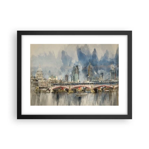 Poster în ramă neagră - Londra în toată splendoarea ei - 40x30 cm