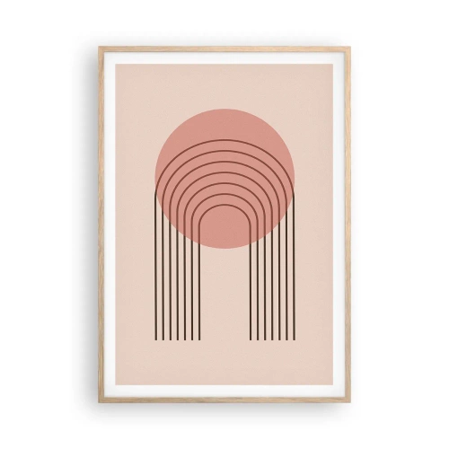 Poster în ramă de stejar deschis - Atracție irezistibilă - 70x100 cm