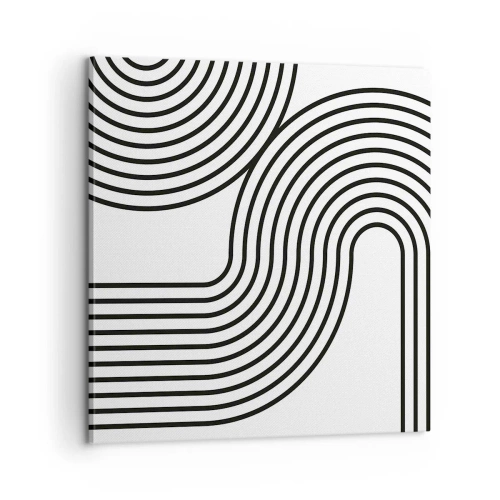 Tablou pe pânză - Pe o curbă - 60x60 cm