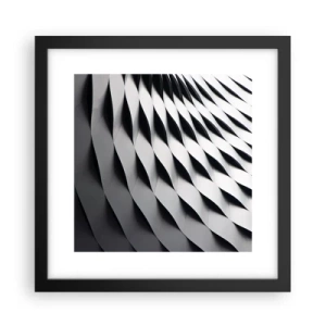 Poster în ramă neagră - Pe suprafața valurilor - 30x30 cm