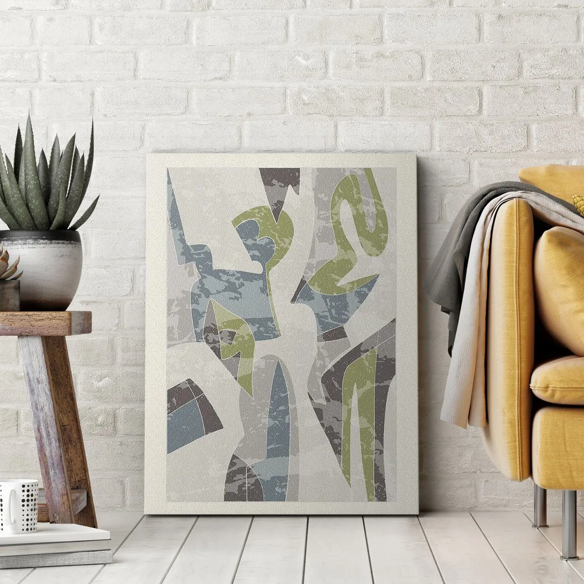 Tablou pe pânză - Compoziție din spatele geamului - 70x100 cm