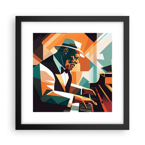 Poster în ramă neagră - Numai jazz - 30x30 cm