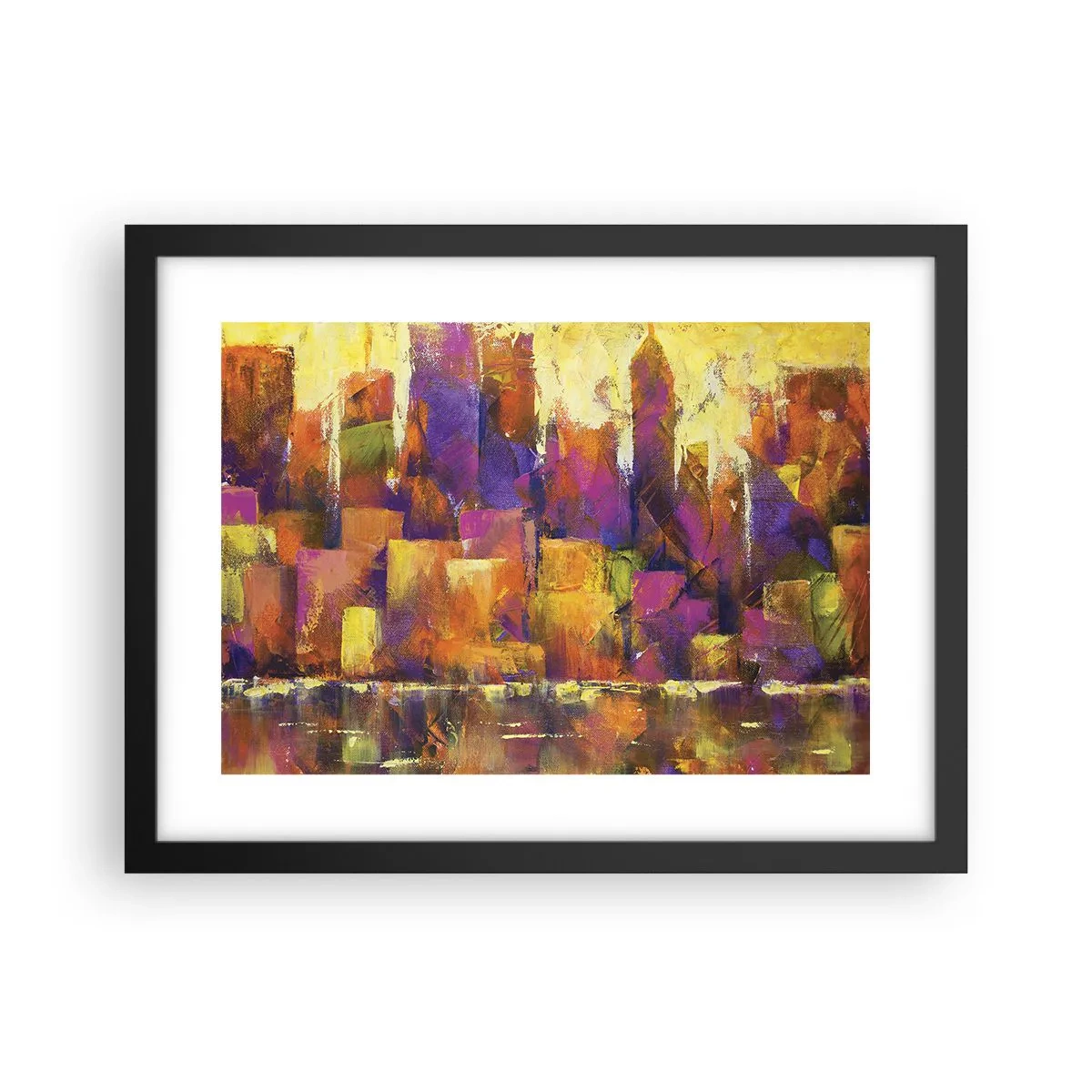 Poster în ramă neagră - Compoziția metropolitană - 40x30 cm