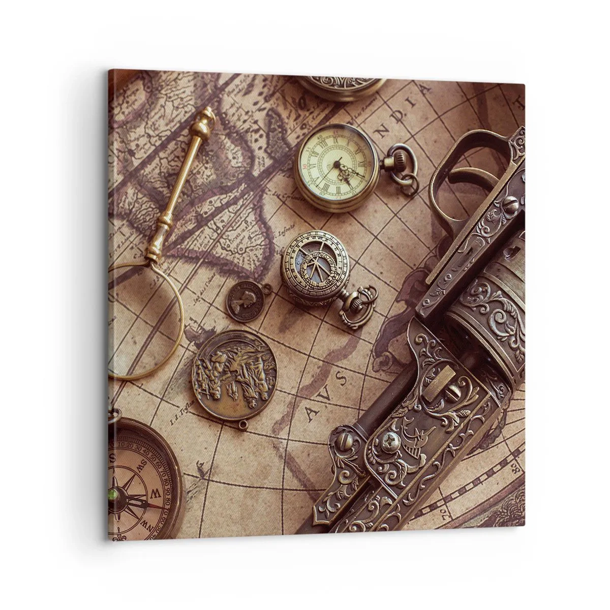 Tablou pe pânză - Sugestii de aventură - 60x60 cm