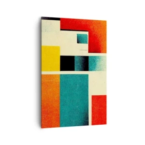 Tablou pe pânză - Abstracție geometrică - energie bună - 80x120 cm