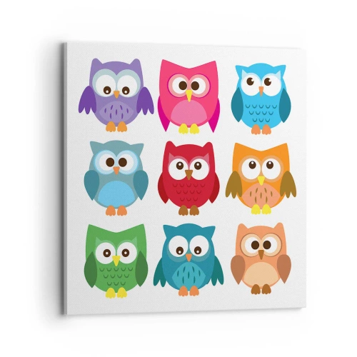 Tablou pe pânză - Diferențele pot fi amuzante - 70x70 cm