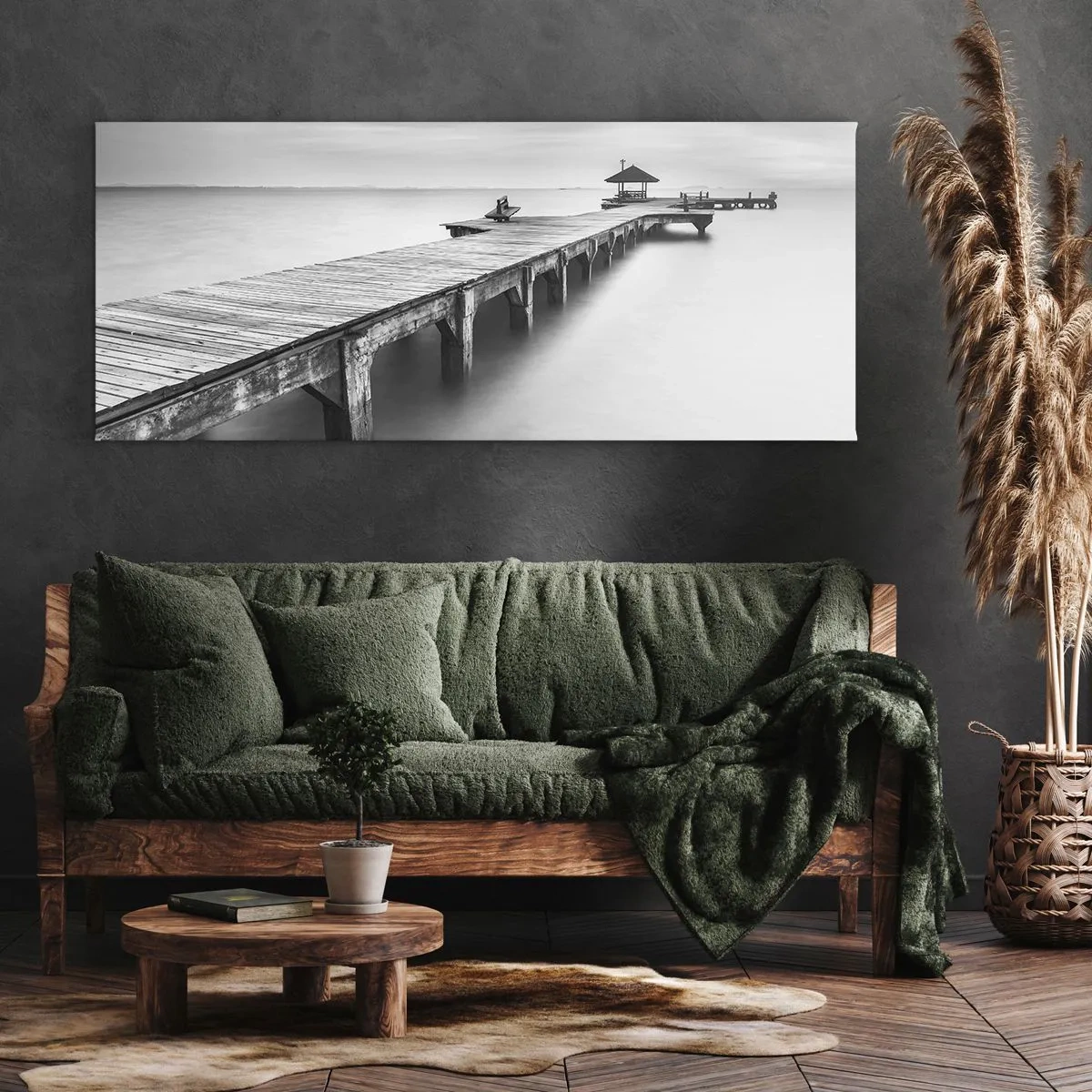 Tablou pe pânză - În depărtare - 90x30 cm