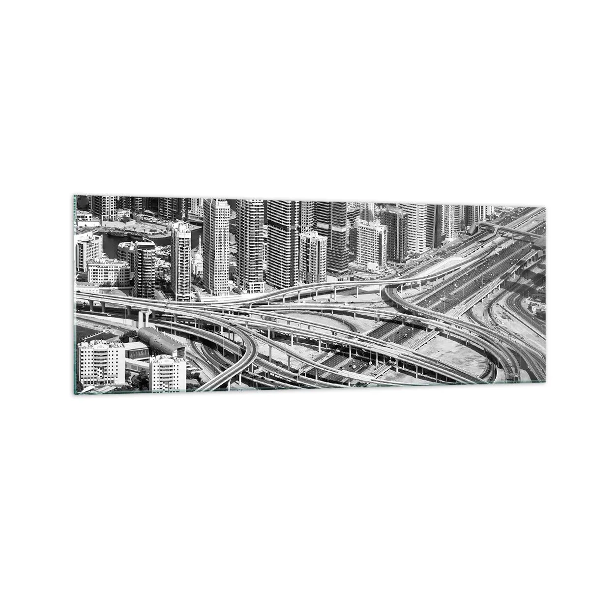 Tablou pe sticlă - Dubai - orașul imposibil - 140x50 cm