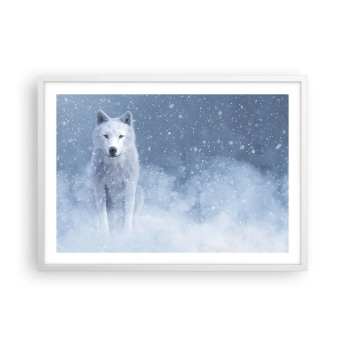 Poster în ramă albă - În stil de iarnă - 70x50 cm