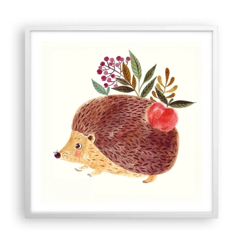 Poster în ramă albă - Și tu deja mă placi - 60x60 cm