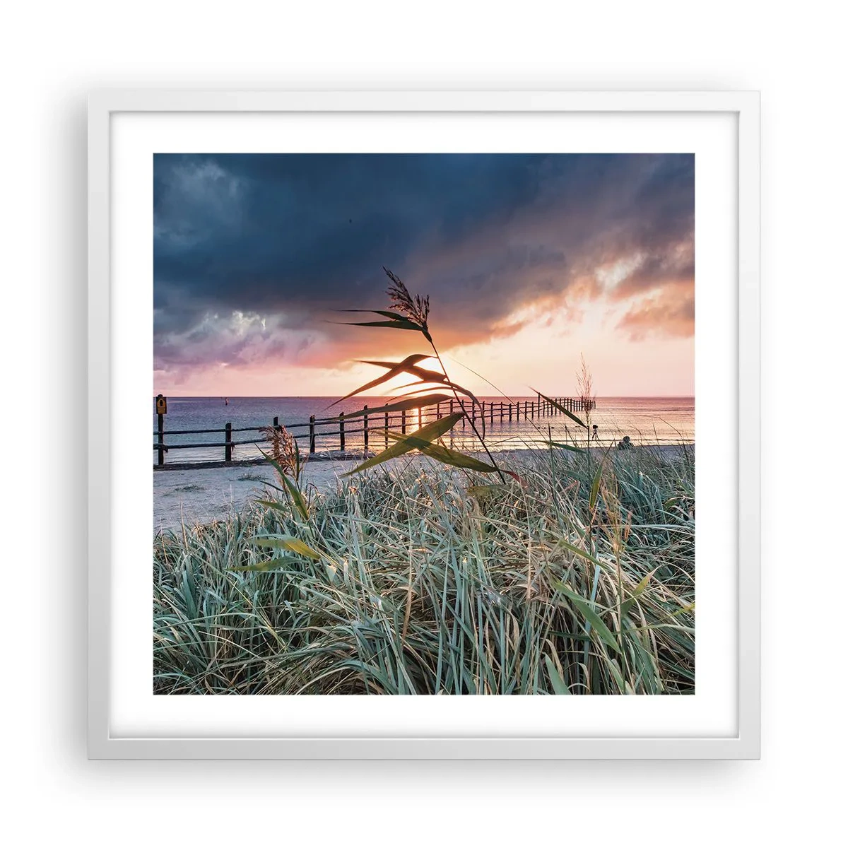 Poster în ramă albă - Nu trece cu vântul - 50x50 cm