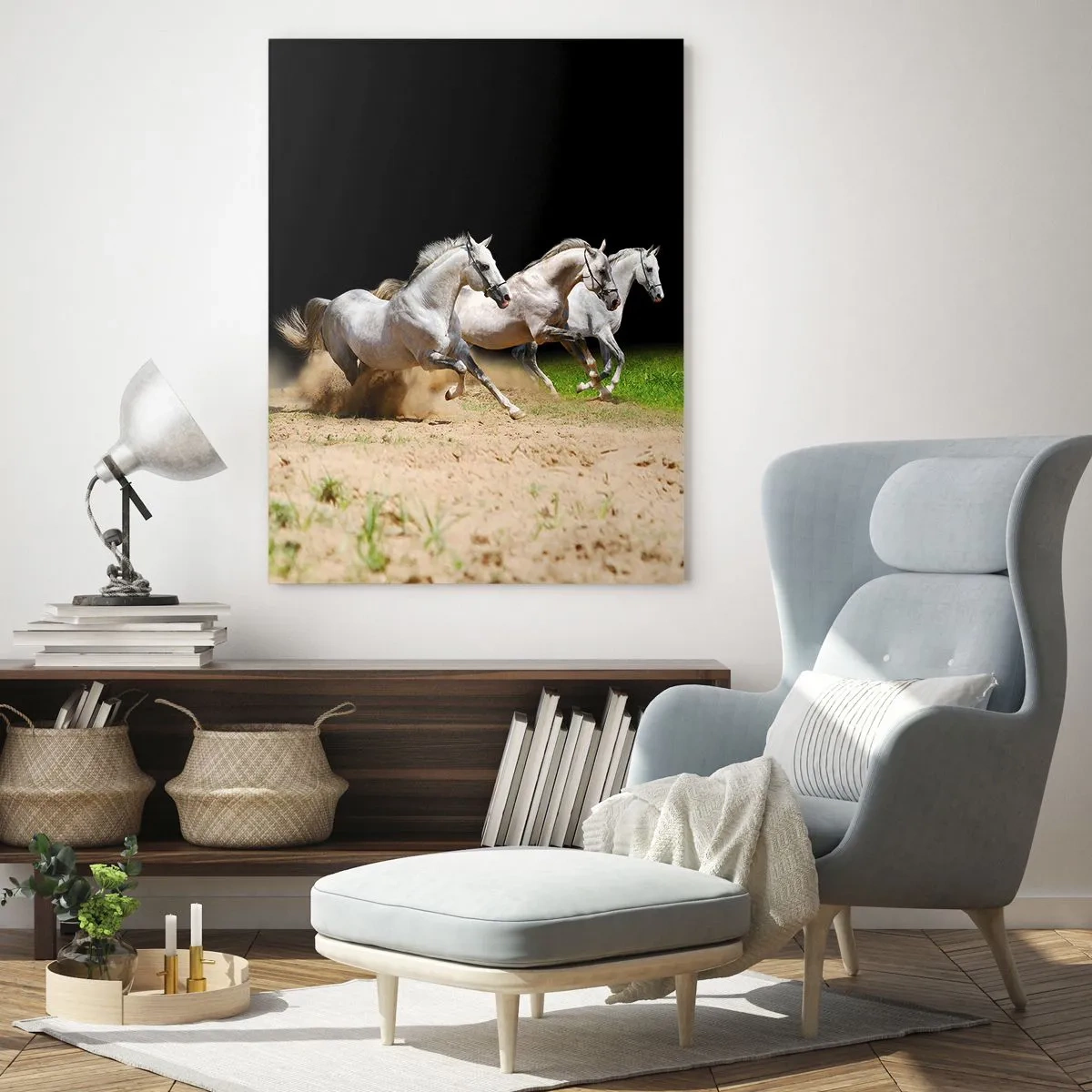 Tablou pe sticlă - Trei Grații - 80x120 cm