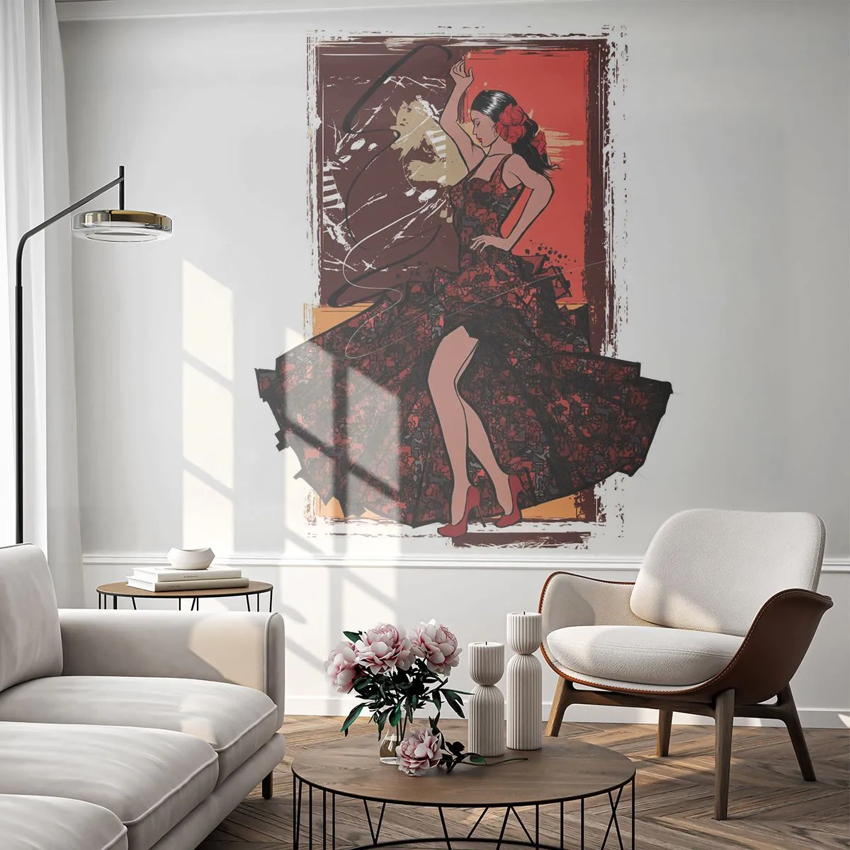 Tapet Autoadeziv Deluxe Sticker - În ritmul inimii - Dansator, Flamenco, Dans - 250x175 cm