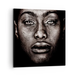 Tablou pe pânză - O singură lacrimă - 60x60 cm