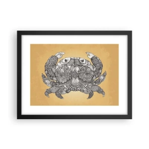 Poster în ramă neagră - Poveștile Domnului Crab - 40x30 cm