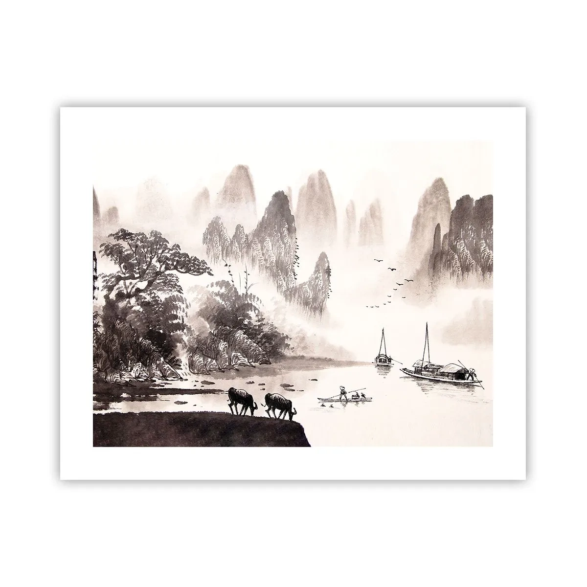 Poster - Viața exotică de zi cu zi a Estului - 50x40 cm