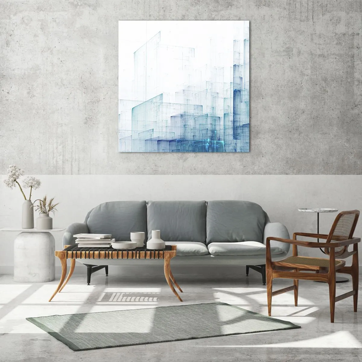 Tablou pe sticlă - Cum a apărut spațiul - 60x60 cm