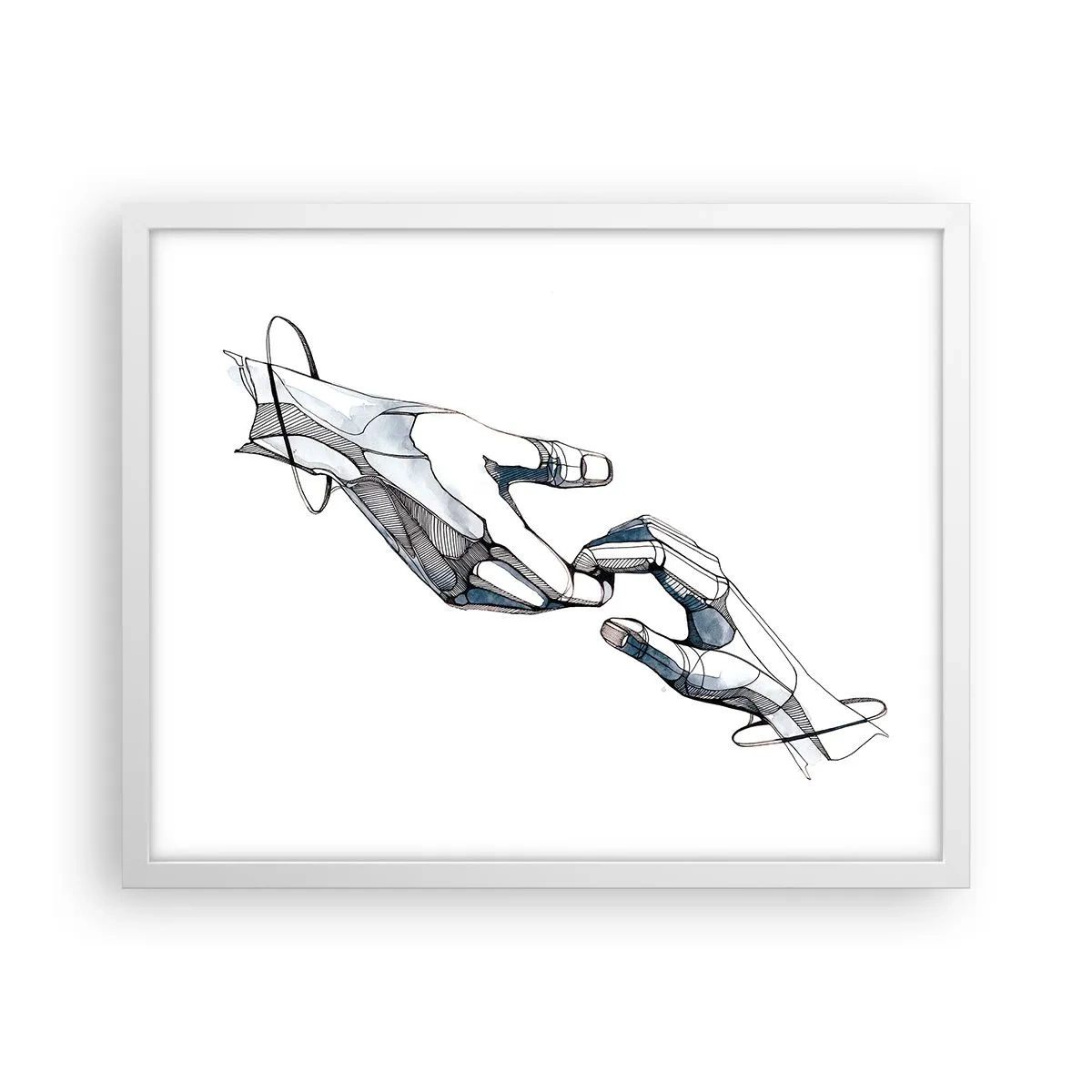 Poster în ramă albă - Gest frumos - 50x40 cm