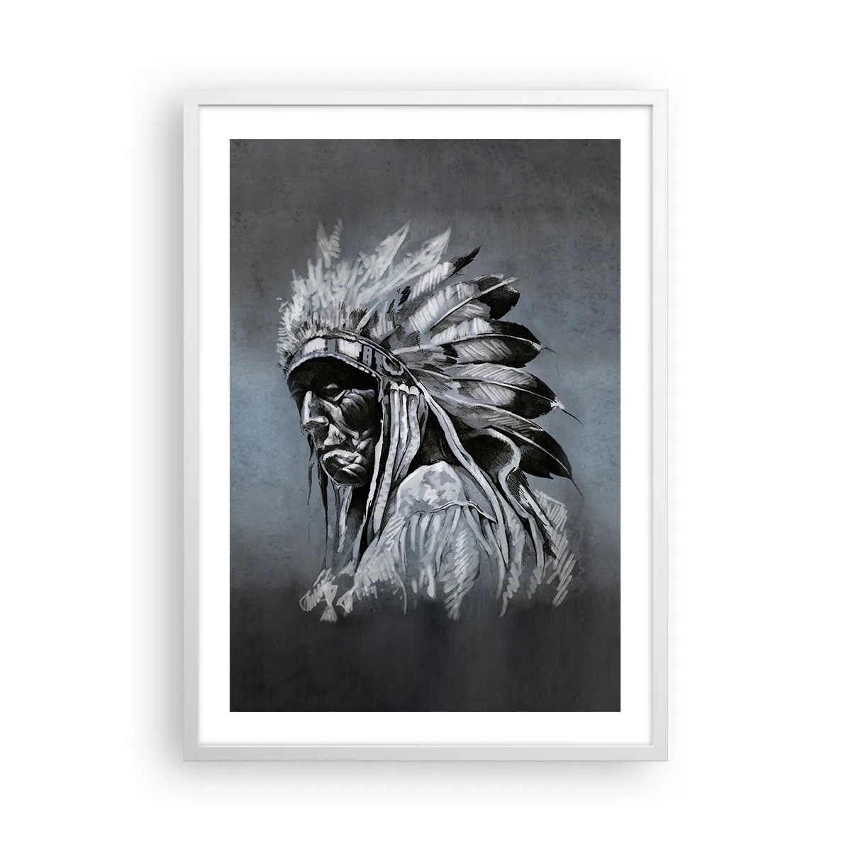 Poster în ramă albă - Înapoi la rădăcini - 50x70 cm