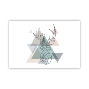 Poster - Într-o pădure geometrică - 91x61 cm