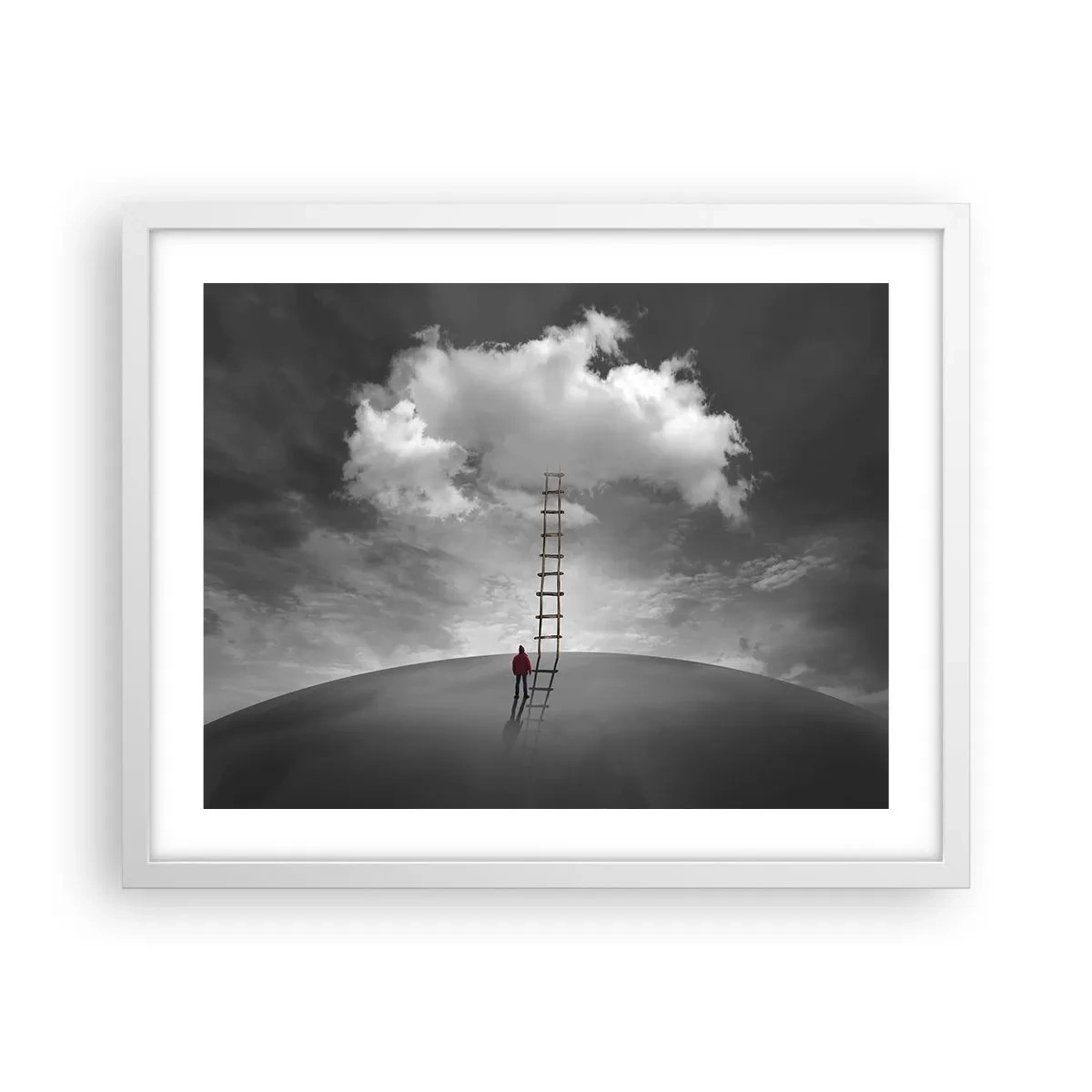 Poster în ramă albă - Orice este posibil - 50x40 cm