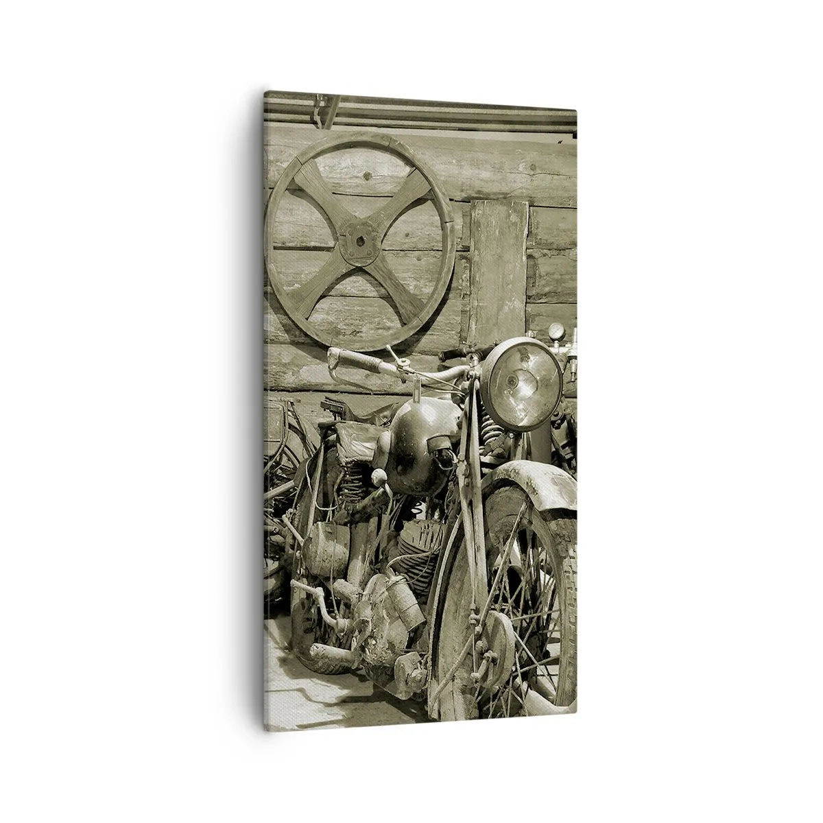 Tablou pe pânză - În șopronul unchiului Vlad - 55x100 cm