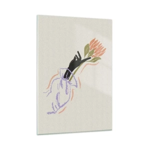 Tablou pe sticlă - Atingere surorială - 50x70 cm