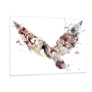 Tablou pe sticlă - Vagabondul cu capul în nori - 120x80 cm