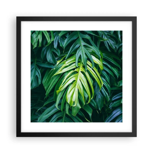 Poster în ramă neagră - Scufundă-te în prospețime - 40x40 cm