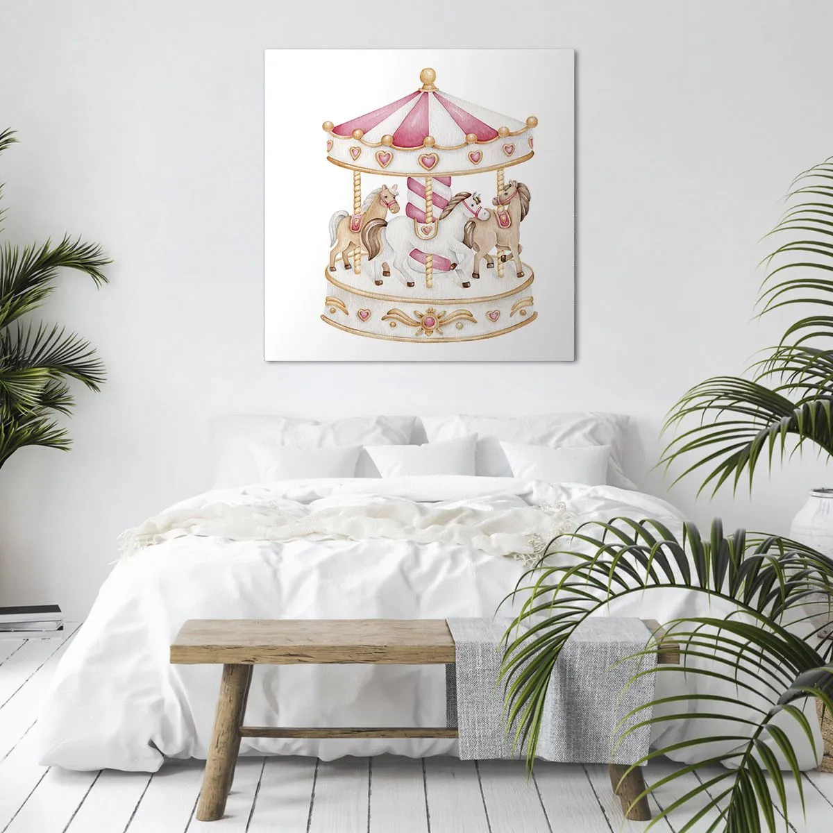 Tablou pe pânză - Lumea dulce a copilăriei - 30x30 cm