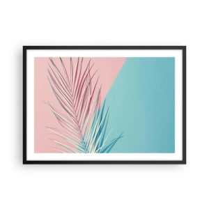 Poster în ramă neagră - Impresie tropicală - 70x50 cm