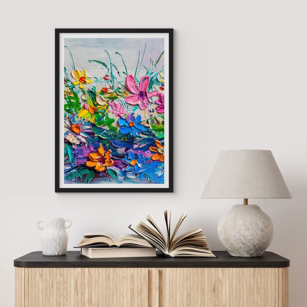 Poster în ramă neagră - Nu este deloc o natură moartă - 61x91 cm